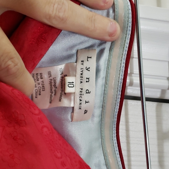Red dress size 10 Lyndia - Picture 3 of 5